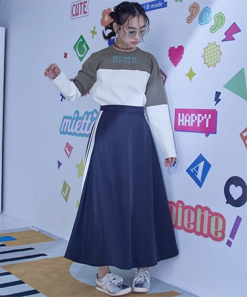 miette（ミエット）の「ﾊﾞｲｶﾗｰ切替ﾗﾒ刺繍ﾄｯﾌﾟｽ（ニット/セーター・レディース・レッド/グレー/ブラック・FREE）」の7枚目の写真