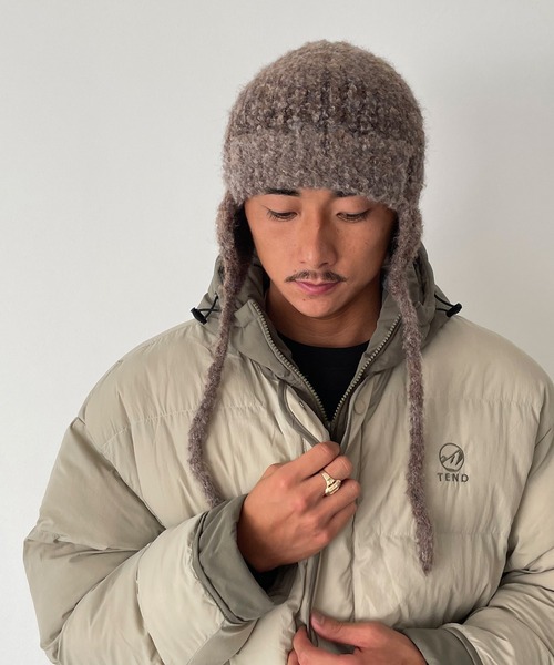 CANAL JEAN（キャナルジーン）の「El mar　フライトニットCAP（ニットキャップ/ビーニー・レディース・グレー/ベージュ・ONE SIZE）」の7枚目の写真