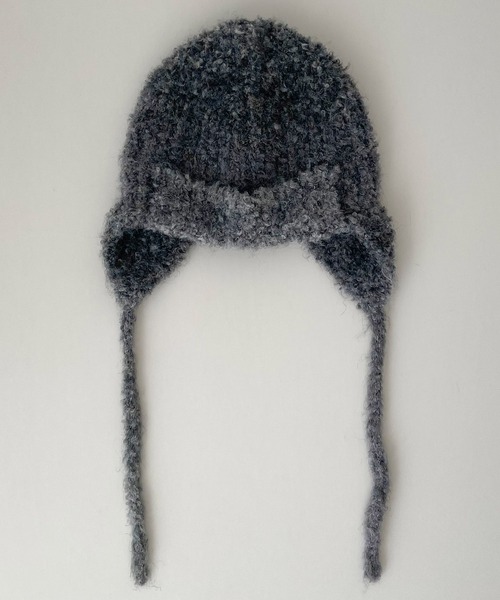 CANAL JEAN（キャナルジーン）の「El mar　フライトニットCAP（ニットキャップ/ビーニー・レディース・グレー/ベージュ・ONE SIZE）」の9枚目の写真