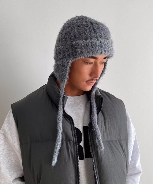 CANAL JEAN（キャナルジーン）の「El mar　フライトニットCAP（ニットキャップ/ビーニー・レディース・グレー/ベージュ・ONE SIZE）」の14枚目の写真