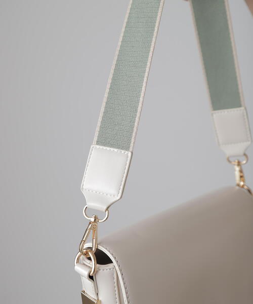 FREE'S MART（フリーズマート）の「◇レトロフラップショルダー（ショルダーバッグ・レディース・ブラウン/ブラック/ホワイト/ベージュ・ﾌﾘ-）」の22枚目の写真