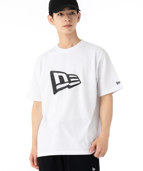 NEW ERA（ニューエラ）の「ニューエラ 半袖Tシャツ アーカイブロゴ（Tシャツ/カットソー・メンズ・ブラック/ホワイト・M/L/XL/XXL/S）」の2枚目の写真