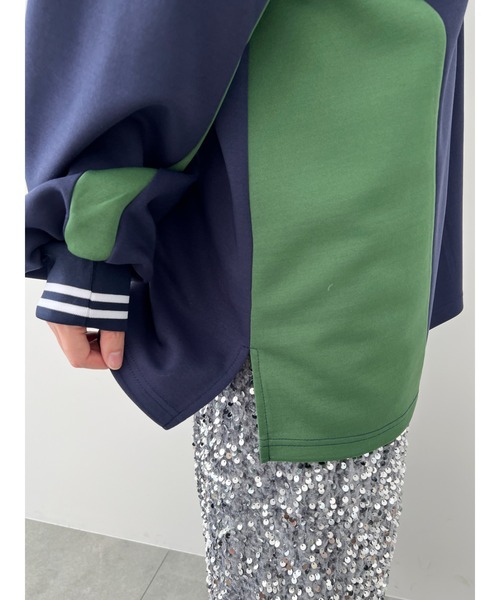 WC（ダブル シー）の「ユニフォームデザインビッグトップス（スウェット・レディース・ネイビー/ブラック/ブラウン・FREE）」の12枚目の写真