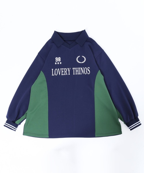 WC（ダブル シー）の「ユニフォームデザインビッグトップス（スウェット・レディース・ネイビー/ブラック/ブラウン・FREE）」の19枚目の写真