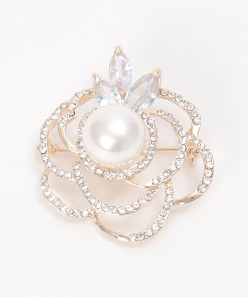 ikka（イッカ）の「【フォーマル対応】ブローチ 24（ブローチ/コサージュ・レディース・オフホワイト/ホワイト/ライトグレー/シルバーグレー・FREE）」の6枚目の写真