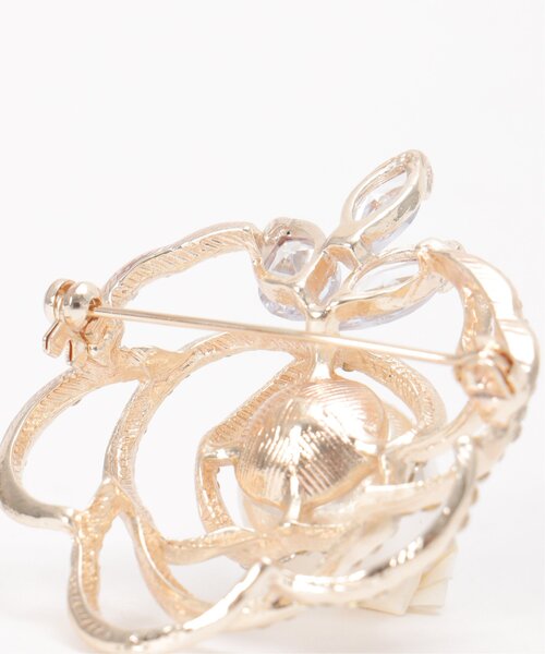 ikka（イッカ）の「【フォーマル対応】ブローチ 24（ブローチ/コサージュ・レディース・オフホワイト/ホワイト/ライトグレー/シルバーグレー・FREE）」の10枚目の写真