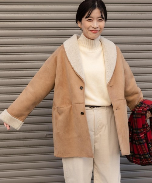 美品　URBAN RESEARCH DOORS 　ウールミドルコート URBAN RESEARCH DOORS（アーバンリサーチドアーズ）の「ウール
