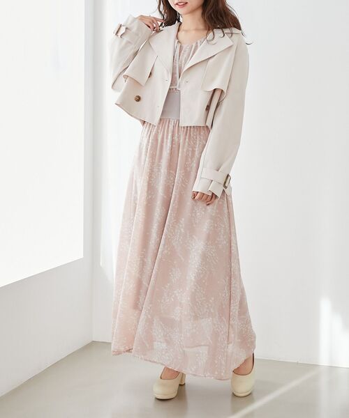 MAJESTIC LEGON(マジェスティックレゴン)の「ショートトレンチコート(トレンチコート・レディース・アイボリー/ベージュ・MEDIUM/SMALL)」の18枚目の写真