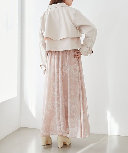 MAJESTIC LEGON(マジェスティックレゴン)の「ショートトレンチコート(トレンチコート・レディース・アイボリー/ベージュ・MEDIUM/SMALL)」の19枚目の写真