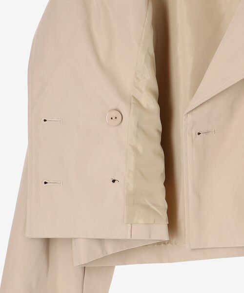 MAJESTIC LEGON(マジェスティックレゴン)の「ショートトレンチコート(トレンチコート・レディース・アイボリー/ベージュ・MEDIUM/SMALL)」の4枚目の写真