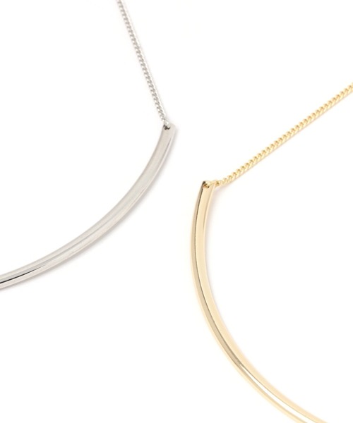 niko and...（ニコアンド）の「メタルアーチネックレス（ネックレス・レディース・グレー/イエロー・0）」の4枚目の写真