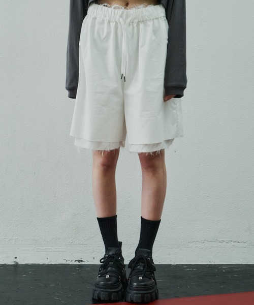 AIVER（アイバー）の「AIVER シアーフリンジリバーシブルショート