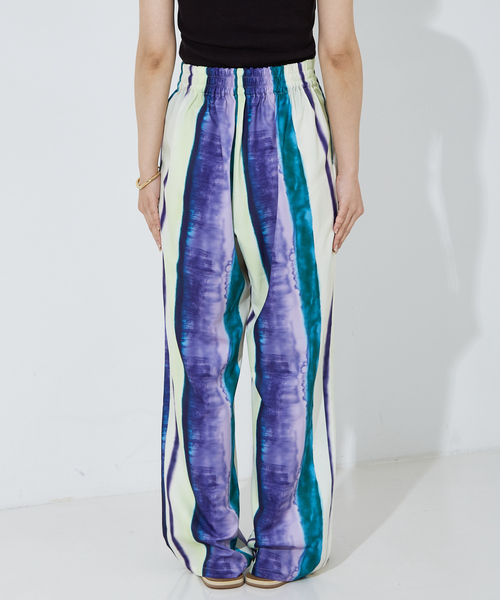 NOMINE（ノミネ）の「オリジナル柄 ストライプ タックパンツ（その他パンツ・レディース・オレンジ/パープル・S/M）」の6枚目の写真