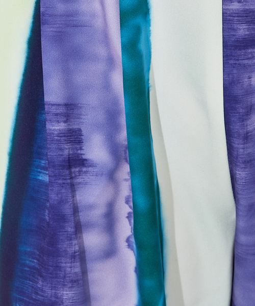 NOMINE（ノミネ）の「オリジナル柄 ストライプ タックパンツ（その他パンツ・レディース・オレンジ/パープル・S/M）」の9枚目の写真