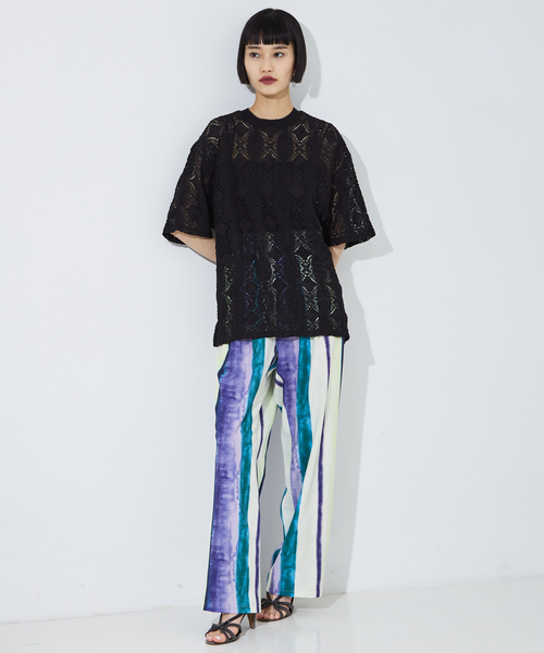 NOMINE（ノミネ）の「オリジナル柄 ストライプ タックパンツ（その他パンツ・レディース・オレンジ/パープル・S/M）」の15枚目の写真