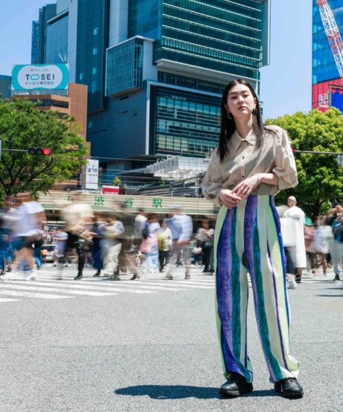 NOMINE（ノミネ）の「オリジナル柄 ストライプ タックパンツ（その他パンツ・レディース・オレンジ/パープル・S/M）」の21枚目の写真