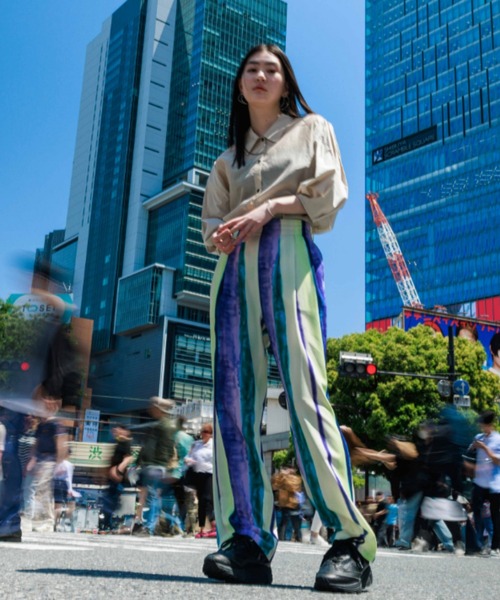 NOMINE（ノミネ）の「オリジナル柄 ストライプ タックパンツ（その他パンツ・レディース・オレンジ/パープル・S/M）」の19枚目の写真