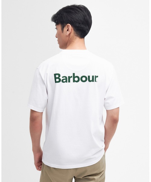 Barbour（バブアー）の「Strowell ロゴ リラックスフィット Tシャツ（Tシャツ/カットソー・メンズ・ホワイト/ブラック・38/40/36/42）」の5枚目の写真