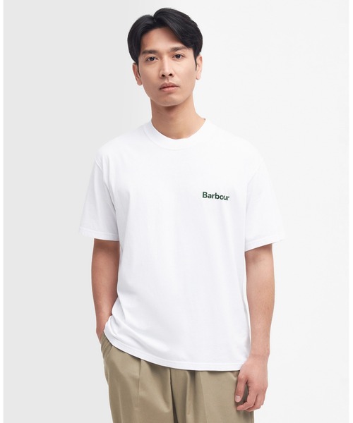 Barbour（バブアー）の「Strowell ロゴ リラックスフィット Tシャツ（Tシャツ/カットソー・メンズ・ホワイト/ブラック・38/40/36/42）」の4枚目の写真