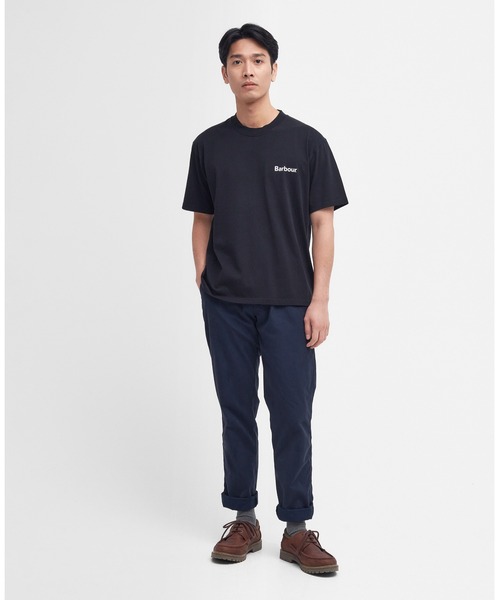 Barbour（バブアー）の「Strowell ロゴ リラックスフィット Tシャツ（Tシャツ/カットソー・メンズ・ホワイト/ブラック・38/40/36/42）」の9枚目の写真