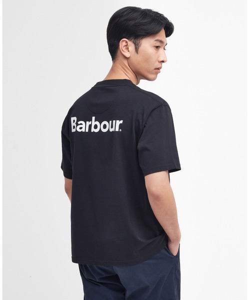 Barbour（バブアー）の「Strowell ロゴ リラックスフィット Tシャツ（Tシャツ/カットソー・メンズ・ホワイト/ブラック・38/40/36/42）」の11枚目の写真