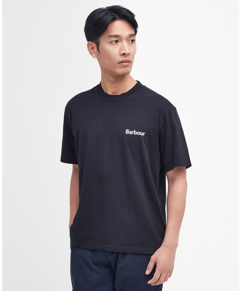 Barbour（バブアー）の「Strowell ロゴ リラックスフィット Tシャツ（Tシャツ/カットソー・メンズ・ホワイト/ブラック・38/40/36/42）」の10枚目の写真
