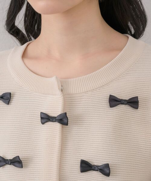 ems excite（エムズエキサイト）の「チビリボンNTカーデ（カーディガン/ボレロ・レディース・ナチュラル/ブラック/ライトグレー/ピンク・FREE）」の18枚目の写真