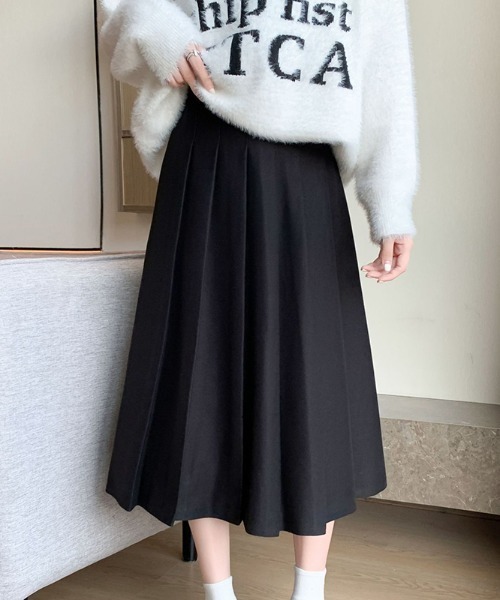 エムフィル Mfil ロングスカート プリーツ ギャザー 未使用