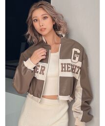 GYDA | フェイクレザーショートBIKERジャケット(ブルゾン)