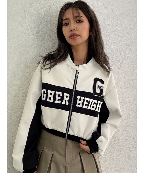 GYDA フェイクレザーショートBIKERジャケット GYDA（ジェイダ）の「フェイクレザーショートBIKERジャケット
