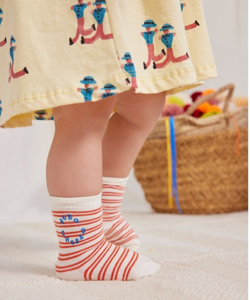 BOBO CHOSES(ボボショーズ)の「Baby Sun short socks pack x 2(ソックス/靴下・キッズ・ライトピンク・14-15cm/13-14cm)」の4枚目の写真