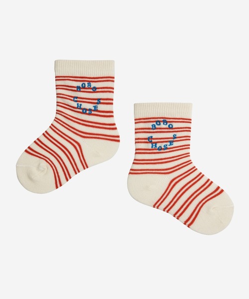 BOBO CHOSES(ボボショーズ)の「Baby Sun short socks pack x 2(ソックス/靴下・キッズ・ライトピンク・14-15cm/13-14cm)」の5枚目の写真