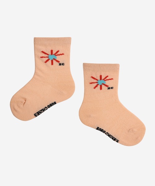 BOBO CHOSES(ボボショーズ)の「Baby Sun short socks pack x 2(ソックス/靴下・キッズ・ライトピンク・14-15cm/13-14cm)」の6枚目の写真