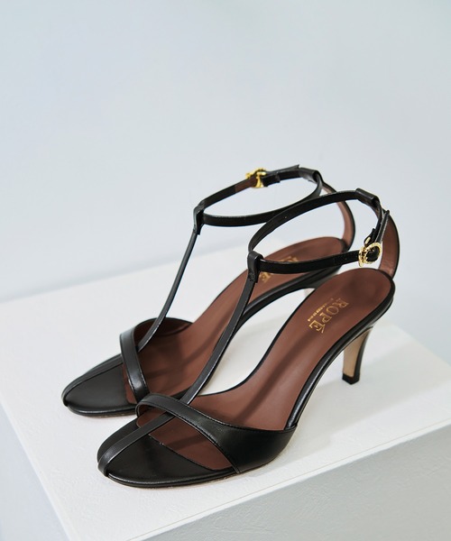 ROPE'（ロペ）の「【雑誌掲載】Ariel Sandal（アリエル サンダル）（サンダル・レディース・ブラック/キナリ・36.5/37.5/35.5）」の2枚目の写真