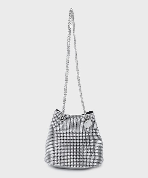 OPAQUE.CLIP(オペークドットクリップ)の「◆《新色追加》シャイニー巾着ショルダーバッグ【軽量/2WAY】(ショルダーバッグ・レディース・ブラック/グレー/ホワイト系3/ゴールド系その他/チャコール/ブラック系/ピンク系1・00)」の2枚目の写真