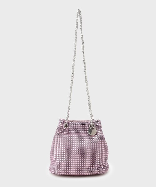 OPAQUE.CLIP(オペークドットクリップ)の「◆《新色追加》シャイニー巾着ショルダーバッグ【軽量/2WAY】(ショルダーバッグ・レディース・ブラック/グレー/ホワイト系3/ゴールド系その他/チャコール/ブラック系/ピンク系1・00)」の6枚目の写真