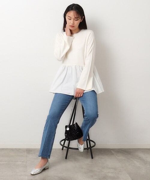 OPAQUE.CLIP(オペークドットクリップ)の「◆《新色追加》シャイニー巾着ショルダーバッグ【軽量/2WAY】(ショルダーバッグ・レディース・ブラック/グレー/ホワイト系3/ゴールド系その他/チャコール/ブラック系/ピンク系1・00)」の19枚目の写真