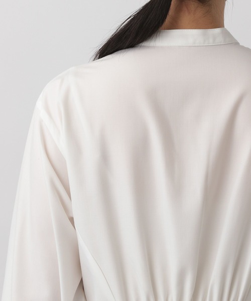 A part by（アパートバイ）の「レースキャミ2Pセットワンピース（シャツワンピース・レディース・オフホワイト/ライトブルー・FREE）」の22枚目の写真