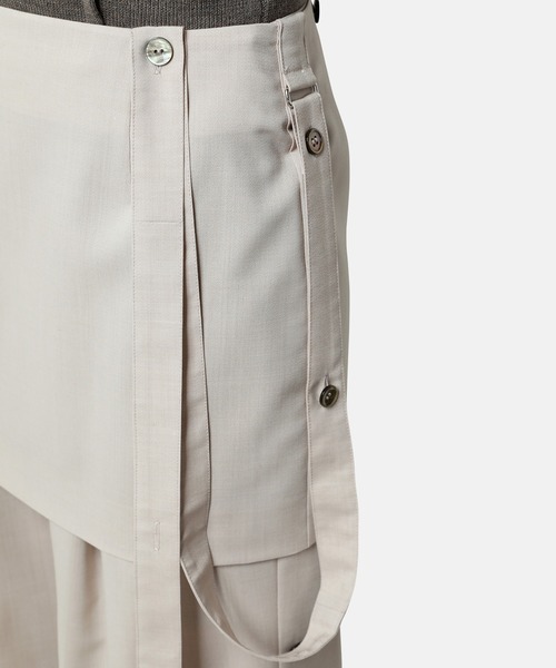 iRENE(アイレネ)の「エプロントラウザー / Apron Trousers(その他パンツ・レディース・ライトブルー/ライトベージュ・34/36/38)」の7枚目の写真