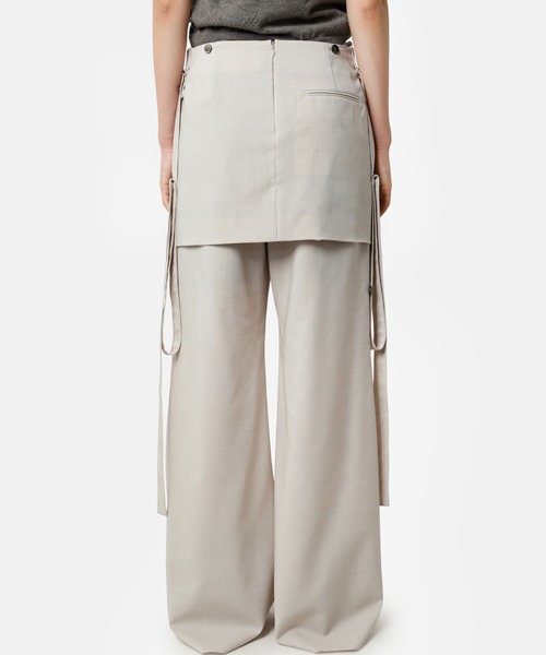 iRENE(アイレネ)の「エプロントラウザー / Apron Trousers(その他パンツ・レディース・ライトブルー/ライトベージュ・34/36/38)」の6枚目の写真