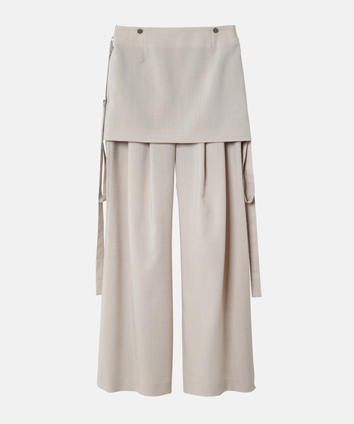 iRENE(アイレネ)の「エプロントラウザー / Apron Trousers(その他パンツ・レディース・ライトブルー/ライトベージュ・34/36/38)」の9枚目の写真