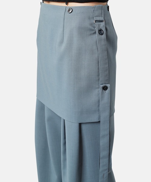 iRENE(アイレネ)の「エプロントラウザー / Apron Trousers(その他パンツ・レディース・ライトブルー/ライトベージュ・34/36/38)」の14枚目の写真