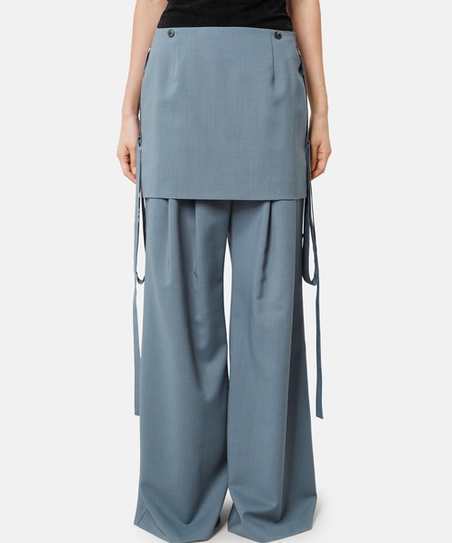 iRENE(アイレネ)の「エプロントラウザー / Apron Trousers(その他パンツ・レディース・ライトブルー/ライトベージュ・34/36/38)」の11枚目の写真