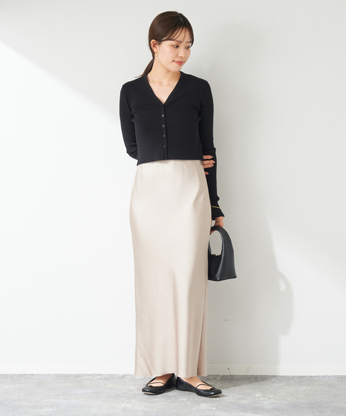 plage（プラージュ）の「V-Neck Cropped カーディガン（カーディガン/ボレロ・レディース・ブラック/サックスブルー/アイボリー/グリーン・FREE）」の21枚目の写真