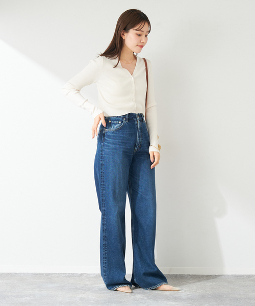 plage（プラージュ）の「V-Neck Cropped カーディガン（カーディガン/ボレロ・レディース・ブラック/サックスブルー/アイボリー/グリーン・FREE）」の22枚目の写真