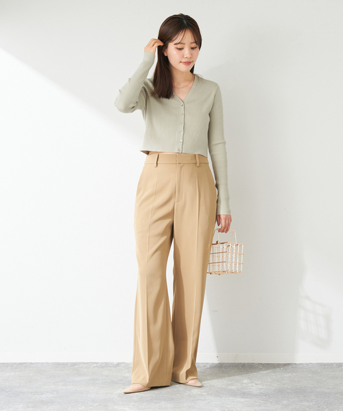 セール】V-Neck Cropped カーディガン（カーディガン/ボレロ）｜Plage