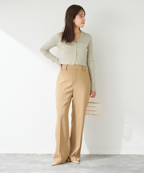 plage（プラージュ）の「V-Neck Cropped カーディガン（カーディガン/ボレロ・レディース・ブラック/サックスブルー/アイボリー/グリーン・FREE）」の13枚目の写真