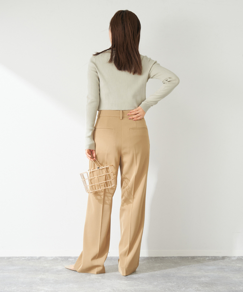 plage（プラージュ）の「V-Neck Cropped カーディガン（カーディガン/ボレロ・レディース・ブラック/サックスブルー/アイボリー/グリーン・FREE）」の14枚目の写真