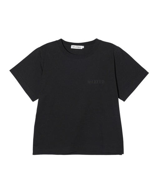 MILKFED.（ミルクフェド）の「STENCIL LOGO COMPACT S/S TEE（Tシャツ/カットソー・レディース・ホワイト/ブラック/ネイビー・S/M）」の6枚目の写真