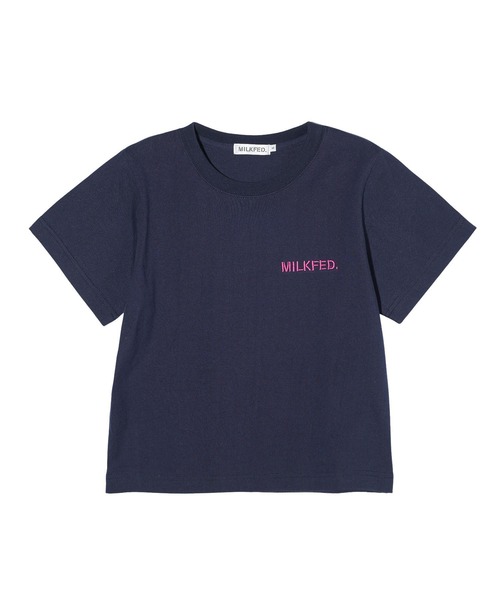 MILKFED.（ミルクフェド）の「STENCIL LOGO COMPACT S/S TEE（Tシャツ/カットソー・レディース・ホワイト/ブラック/ネイビー・S/M）」の12枚目の写真